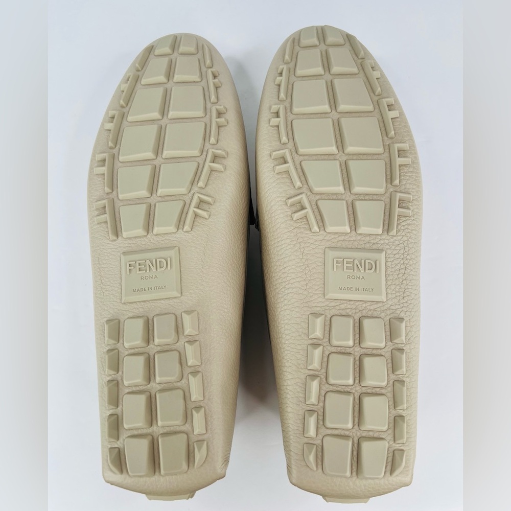 Fendi O'Lock FF Jacquard Logo Driving Leather Shoes UK 10 - US 11 - EU 44 - Picture 7 of 14